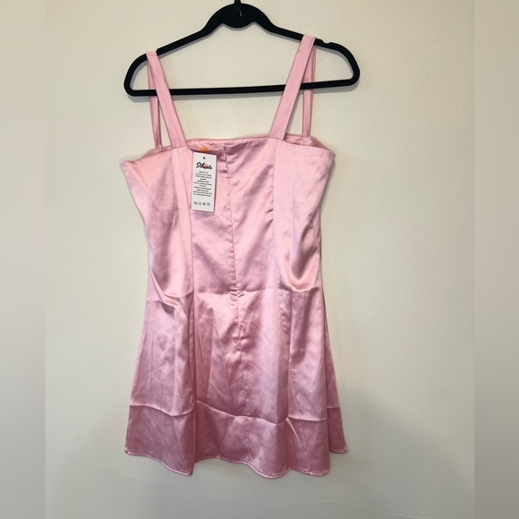 Andrea Satin Mini Dress - Size Large - Picture 3 of 5